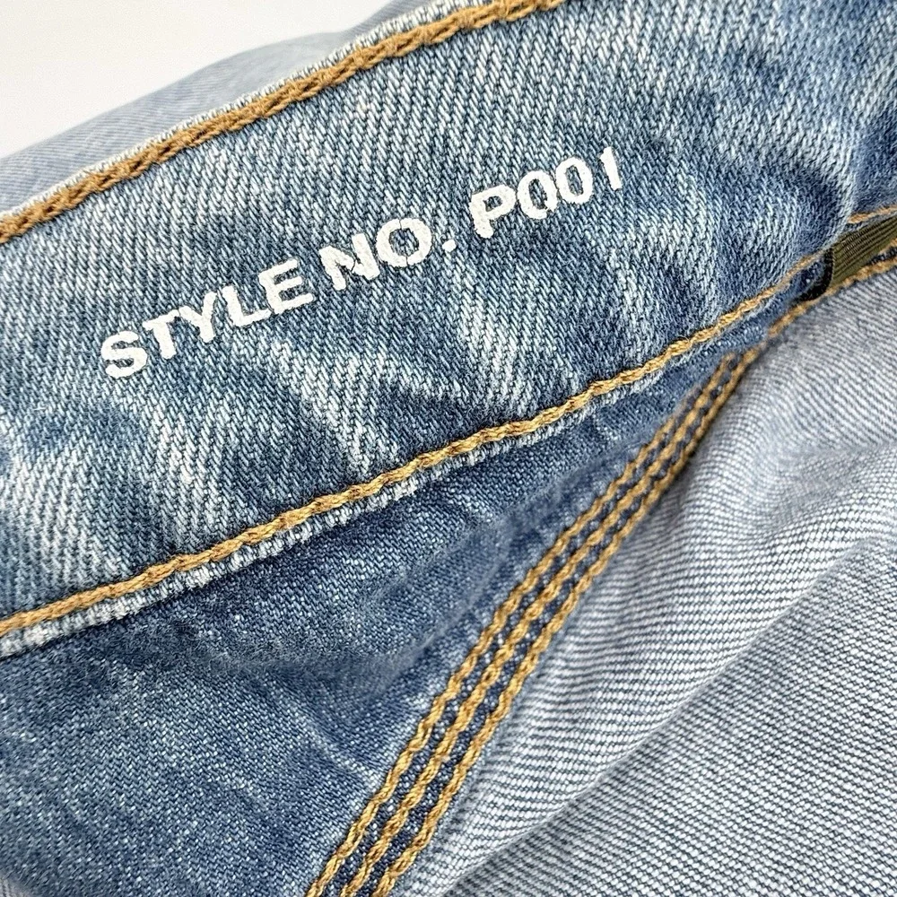 Purple Brand Jeans P001 Skinny‎ Fit Light Blue Wash Distressed 36X31